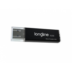 Longline Micro Portable 512GB Usb SSD Flash Bellek Gri 550/500Mb/Sn Okuma Yazma - LONGLINE