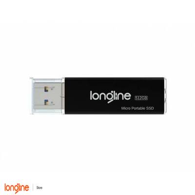 Longline Micro Portable 512GB Usb SSD Flash Bellek Gri 550/500Mb/Sn Okuma Yazma