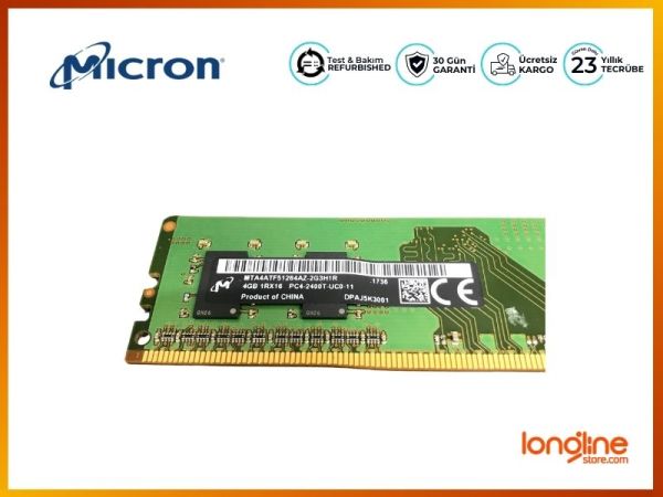 MICRON 4GB PC4-2400 DDR4 288-PIN DESKTOP DIMM MEMORY - 2