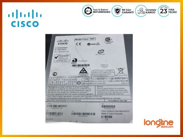 Cisco 1841 CISCO1841 Integrated Services Router - 1