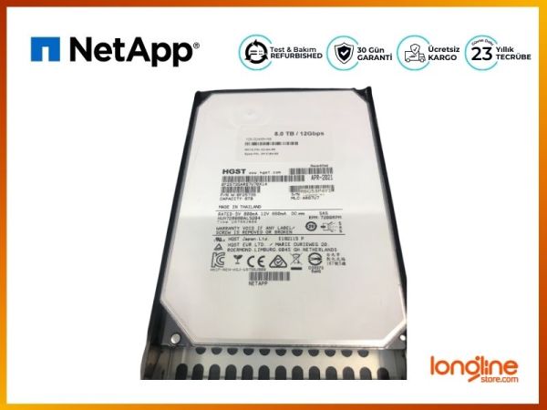 Netapp X318A-R6 8TB NL SAS 7.2K 12Gbps 108-00455 X318_HLBRE08TA0 - 2