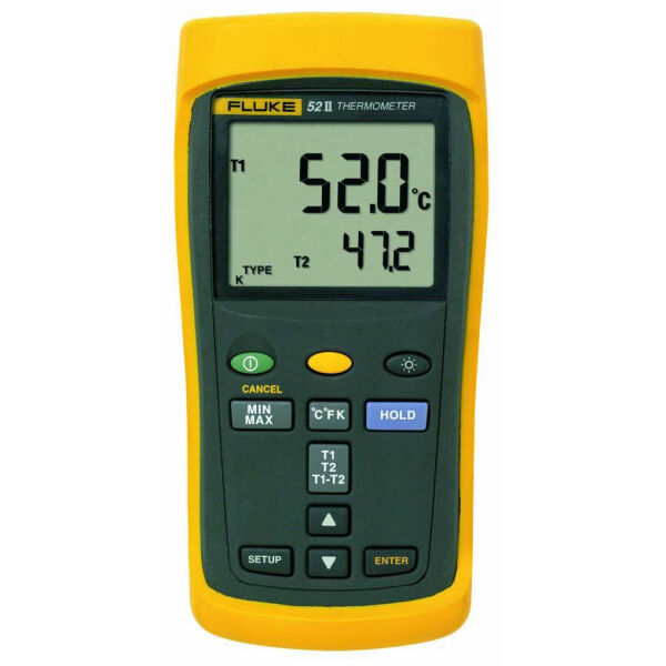 Fluke 52-II Tek Girişli Dijital Termometre - 1