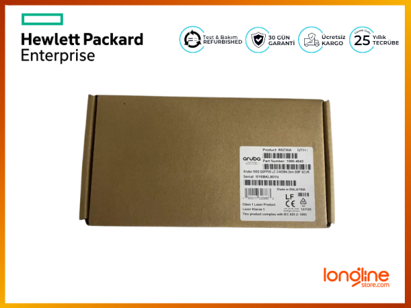 NEW HPE ARUBA R0Z30A Aruba 100G QSFP28 LC CWDM4 2km 1990-4643 Transceiver - 3
