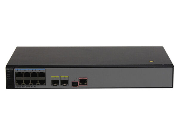 NEW Huawei S5700-10P-PWR-LI-AC 8x 1000 Base-T PoE + 2x GE SFP Switch - 1