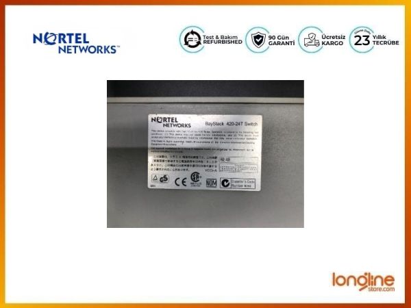 NORTEL AL2012A27 BAYSTACK 420-24T 24x10/100 SWITCH - 4