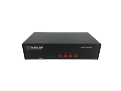 NOS Black Box KVM Switch SW731A 4-Port (5) DB25 Female for PC - BLACK BOX