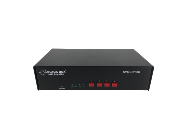 NOS Black Box KVM Switch SW731A 4-Port (5) DB25 Female for PC - 1