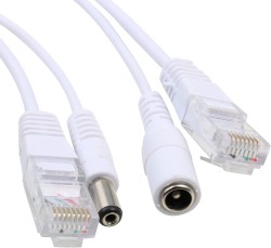 Passive Power Over Ethernet Adapter POE Cable Splitter Injector - 3