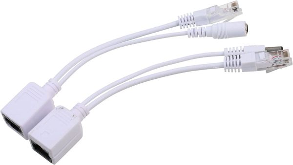 Passive Power Over Ethernet Adapter POE Cable Splitter Injector - 1