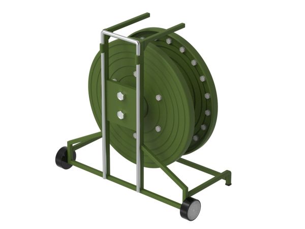 Portable Field Deployable Tactical Fiber Optic Cable Reel