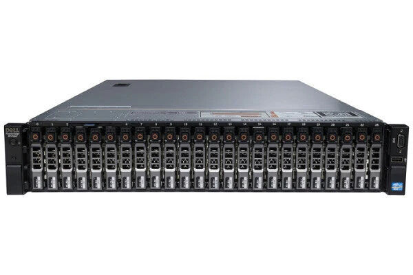 DELL PowerEdge R720/R720XD Refurbished 24 SFF 2× E5-2660 v2 (20C, 40T, 3.40GHz) 128GB DDR3 RAM 2× 750W PSU - 1