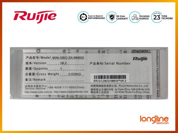 RUIJIE MINI-GBIC-SX-MM850 1000BASE-SX SFP 850-NM 550-M MODULE - 3