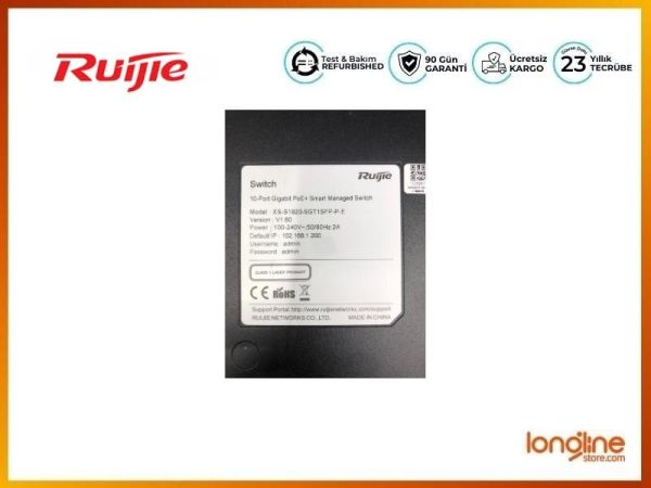 Ruijie XS-S1920-9GT1SFP-P-E 8 Port GB PoE Switch - 4