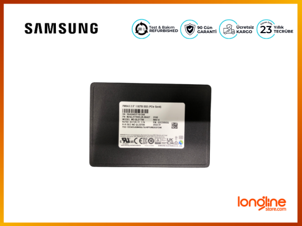 Samsung PM9A3 1.92TB PCIe Gen 4x4 U.2 DP SSD MZQL21T9HCJR