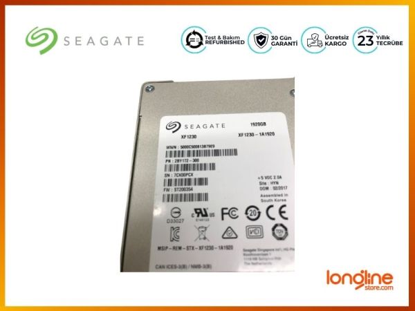 SEAGATE 1.92TB SATA 6GBPS 2.5 SSD 2BY172-300 XF1230-1A1920 - 2