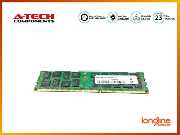 SERVER MEMORY DDR3 8GB PC3-10600 ECC 2Rx4 1.5v Certified for HP Systems 6521 AA 5514 L H445V