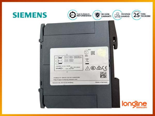 Siemens 3RN2013-1BW30 UIMP: 6kV, Ui: 300V, max. 6A gLgG motor protection relayOp - 2