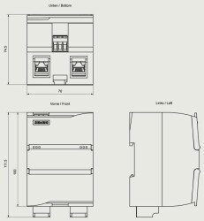 SIEMENS 6BK1622-0AA00-0AA0 /SIMATIC PN/M-Bus LINK - 3