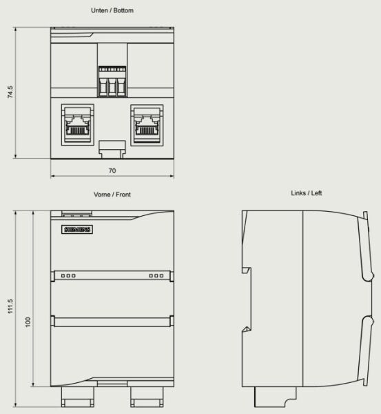 SIEMENS 6BK1622-0AA00-0AA0 /SIMATIC PN/M-Bus LINK - 3
