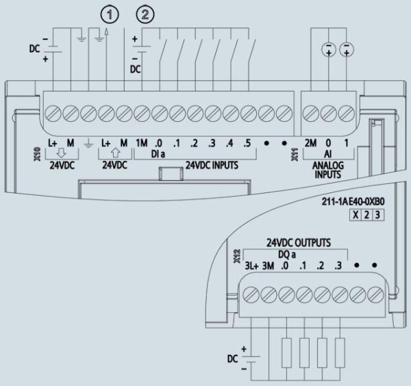 SIEMENS 6ES7211-1AE40-0XB0 /CPU 1211C, DC/DC/DC - 3