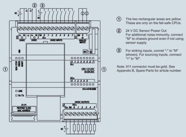 SIEMENS 6ES7212-1AF40-0XB0 S7-1200 CPU 1212FC DC/DC/DC (8DI 6DQ 2AI) - 4