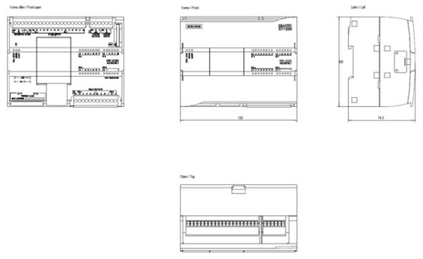 SIEMENS 6ES7215-1BG40-0XB0 /CPU 1215C, AC/DC/RLY - 3