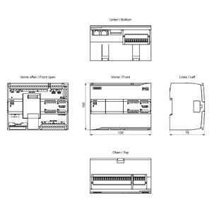 SIEMENS 6ES7215-1HF40-0XB0 /SIMATIC S7-1200F, CPU 1215 FC, COMPACT CPU, DC/DC/RELAY - 4