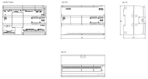 SIEMENS 6ES7217-1AG40-0XB0 S7-1200 CPU 1217C DC/DC/DC (14DI 10DQ 2AI 2AQ) - 3