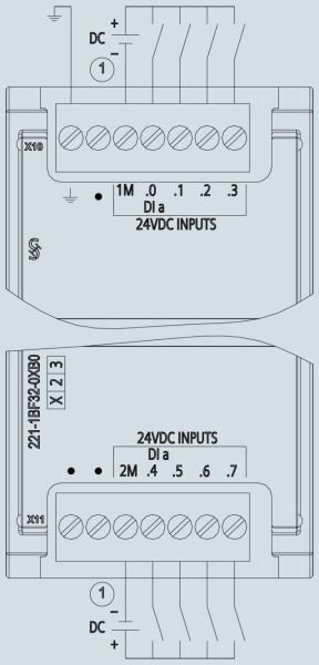 SIEMENS 6ES7221-1BF32-0XB0 S7-1200 DI 8 x 24V DC SM 1221 - 2