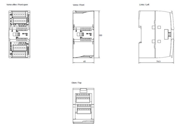 SIEMENS 6ES7222-1BH32-0XB0 S7-1200 DQ x 16 24V DC 0.5A SM 1222 - 3