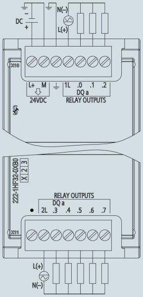 SIEMENS 6ES7222-1HF32-0XB0 S7-1200 DQ x 8 RELAY 2A SM 1222 - 3