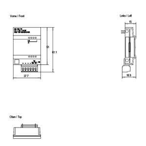 SIEMENS 6ES7231-5QA30-0XB0 S7-1200, AI, SB 1231 TC, 1 AI T.COUPLES TYPE J-K - 3