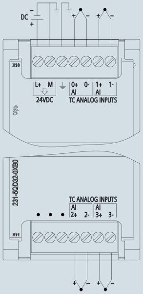 SIEMENS 6ES7231-5QD32-0XB0 S7-1200 AI x 4 TC SM 1231 - 4