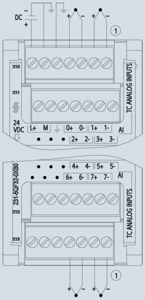 SIEMENS 6ES7231-5QF32-0XB0 S7-1200 AI x 8 TC SM 1231 - 3