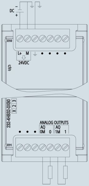SIEMENS 6ES7232-4HB32-0XB0 S7-1200 AQ x 2 14-BIT SM 1232 - 3