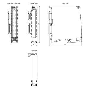 SIEMENS 6ES7522-1BL10-0AA0 S7-1500 DQ 32 x 24V DC/0.5A BA (front connector) - 4