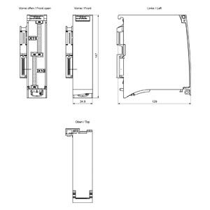 SIEMENS 6ES7522-1BP50-0AA0 S7-1500 DQ 64xDC 24V/0.3A - 4