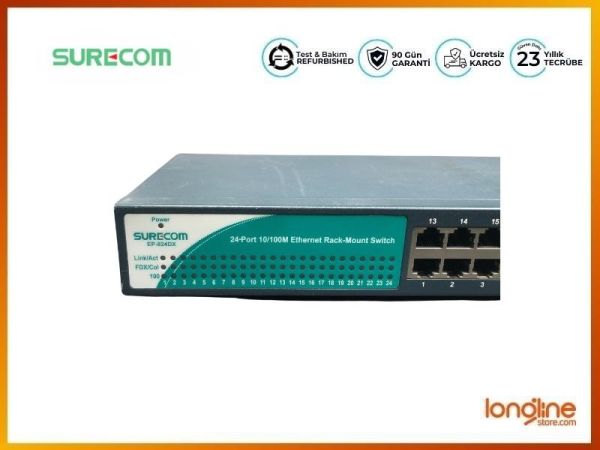 SURECOM EP-824DX 24 PORT 100/10M ETHERNET SWITCH - 8