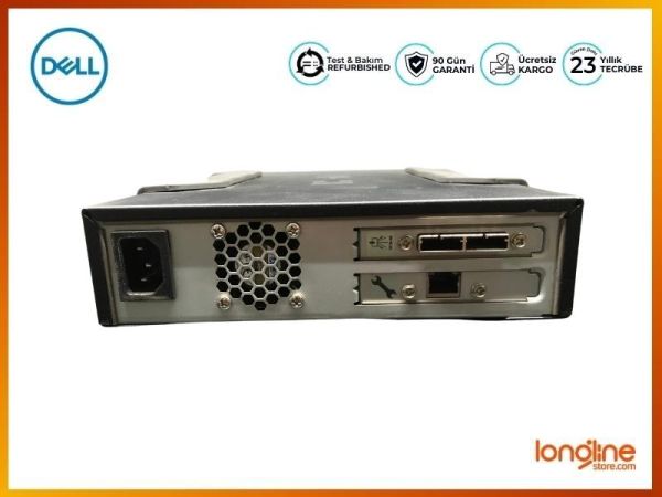 TAPE LIBRARY DELL POWERVAULT LTO-6 EXTERNAL TAPE DRIVE SAS 1XETH 2XSAS CONTROLLER JF7JP 0JF7JP - 2