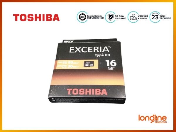 TOSHIBA 16GB MICRO SD HAFIZA KARTI EXCERIA 95MB/S-30MB SD-CX16HD - 1