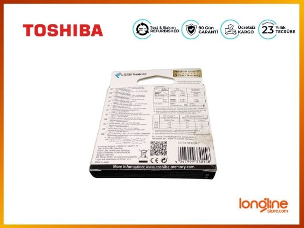TOSHIBA 16GB MICRO SD HAFIZA KARTI EXCERIA 95MB/S-30MB SD-CX16HD