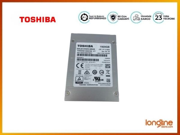 Toshiba 1.92TB SATA 6Gb 2.5 Enterprise SSD THNSN81Q92CSE - 2