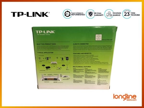 TP-LINK TL-MR3420 300MBPS N KABLOSUZ 4-PORT 2X5DBI IP WPS 3G/4G