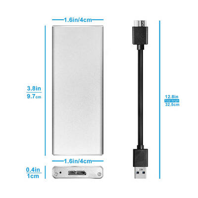 USB 3.0 M2 NGFF SSD SATA Muahafaza Kutu Adaptörü - LNG/M.2NGFFSSD - 1