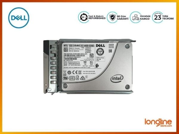 V6YD5 Dell 240GB SATA 6G 2.5in TLC MU S4600 SSD - 1