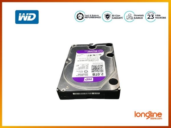 WD PURPLE WD20PURX 2TB SURVEILLANCE 3.5 INTERNAL HARD DRIVE - 2