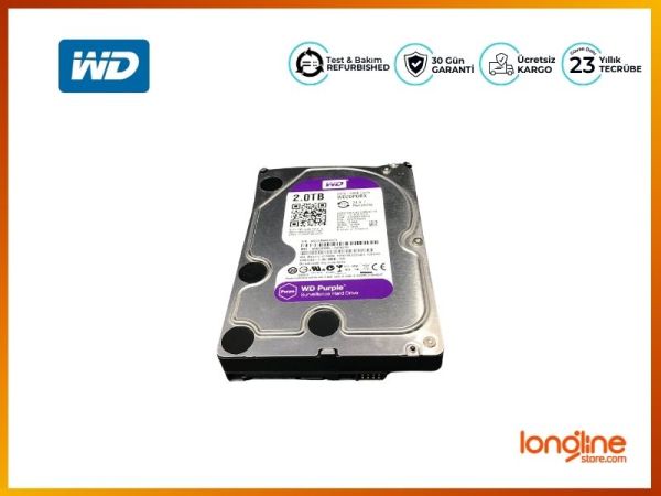 WD PURPLE WD20PURX 2TB SURVEILLANCE 3.5 INTERNAL HARD DRIVE - 1