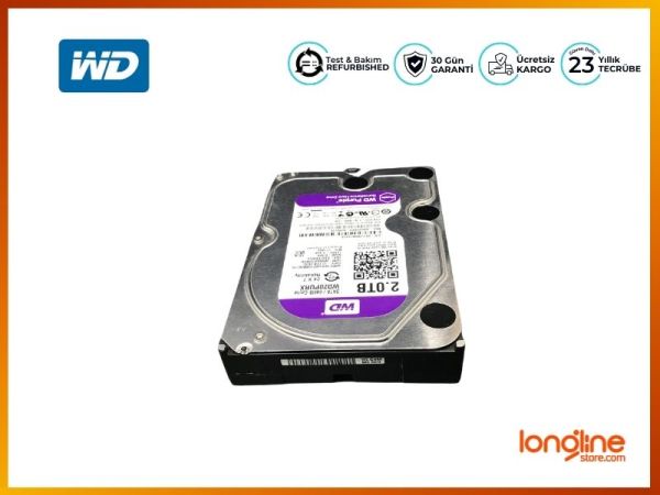 WD PURPLE WD20PURX 2TB SURVEILLANCE 3.5 INTERNAL HARD DRIVE